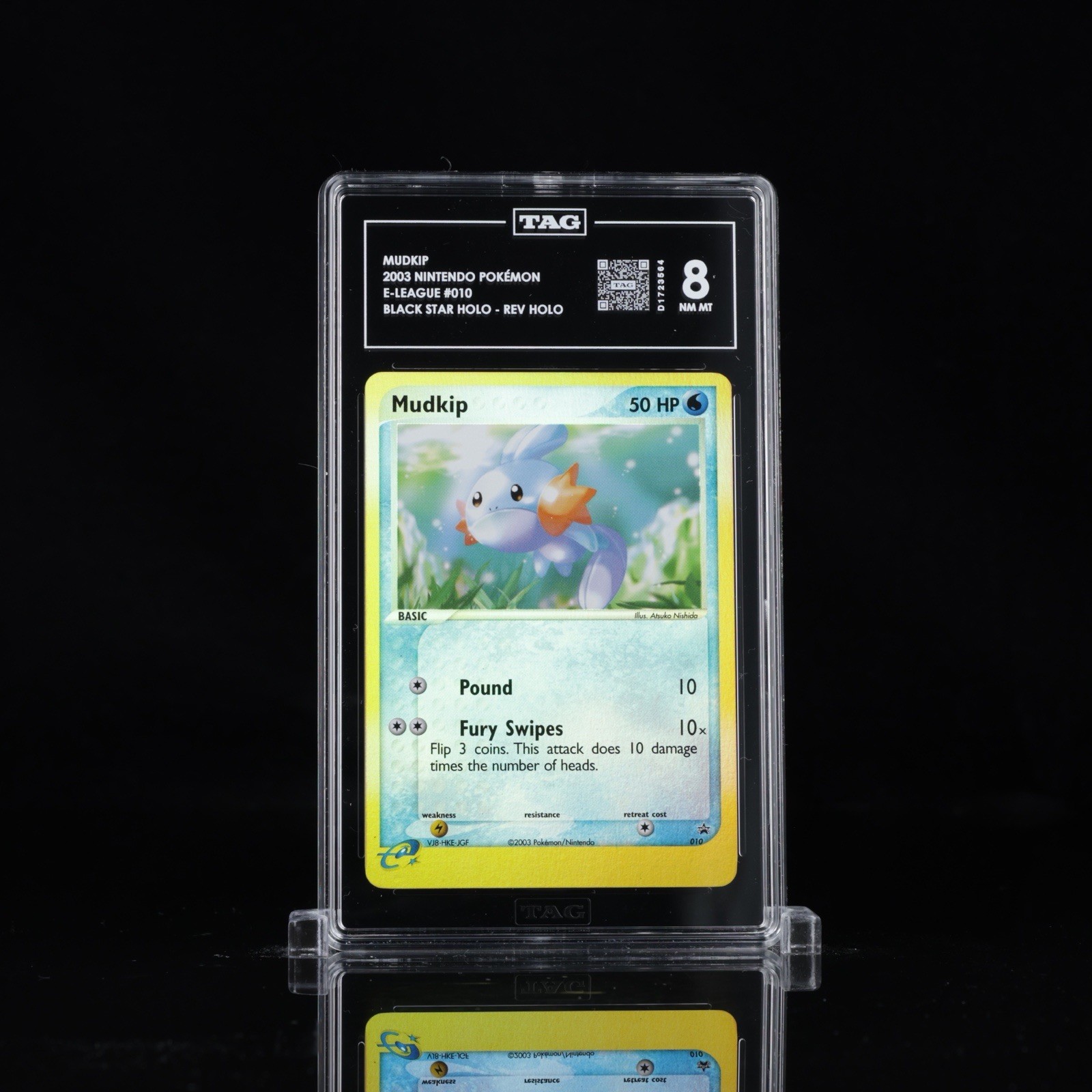 Mudkip Pokémon League Black Star Promo #010 Reverse Holo (Previously CGC10)