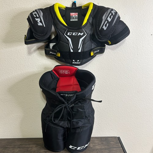 CCM Jugend Eishockey Schulterpolster und Hose Small EUC 3972
