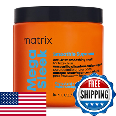 Matrix Mega Sleek Smoothie Supreme Mask - 96H Frizz Control 12X Hydration And