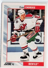 1992-93 Score #184 Tom Chorske New Jersey Devils