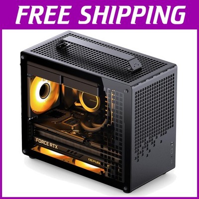 JONSPLUS Z20 Mini Micro-ATX PC Case with Carrying Handle-//