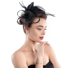 Fascinators for Women Tea Party Hats for Women Fascinator Church Hat with Cli...