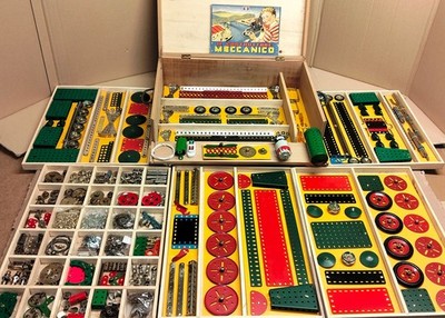 meccano - Konvolut von drei 100% kompletten Boxen