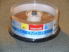 Maxell 15 Pack 16x 4.7GB DVD-R Blank Discs New in Factory Sealed Package
