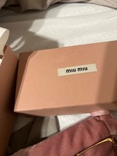 MIU MIU glasses brown one size brand new with clean cloth case and box