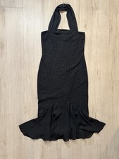 Vintage Masquerade Women’s Sequin Black Dress Formal Ballgown size 10 glam dress