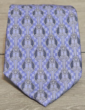 Gianni Versace Medusa Head Medallions Silk Tie Baroque Made In Italy Purple