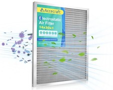 Accecraft 14x30x1 Electrostatic Washable Reusable Aluminum HVAC AC Furnace Filte