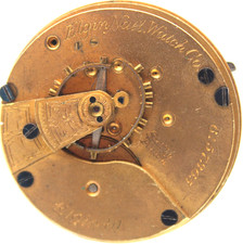 1896 ELGIN POCKET WATCH MOVEMENT 6157365 GRADE: 96 18s 7j TL