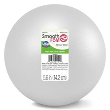 FloraCraft M Ball 5 6 Inch White Functional Smoothf Craft Supply Standard