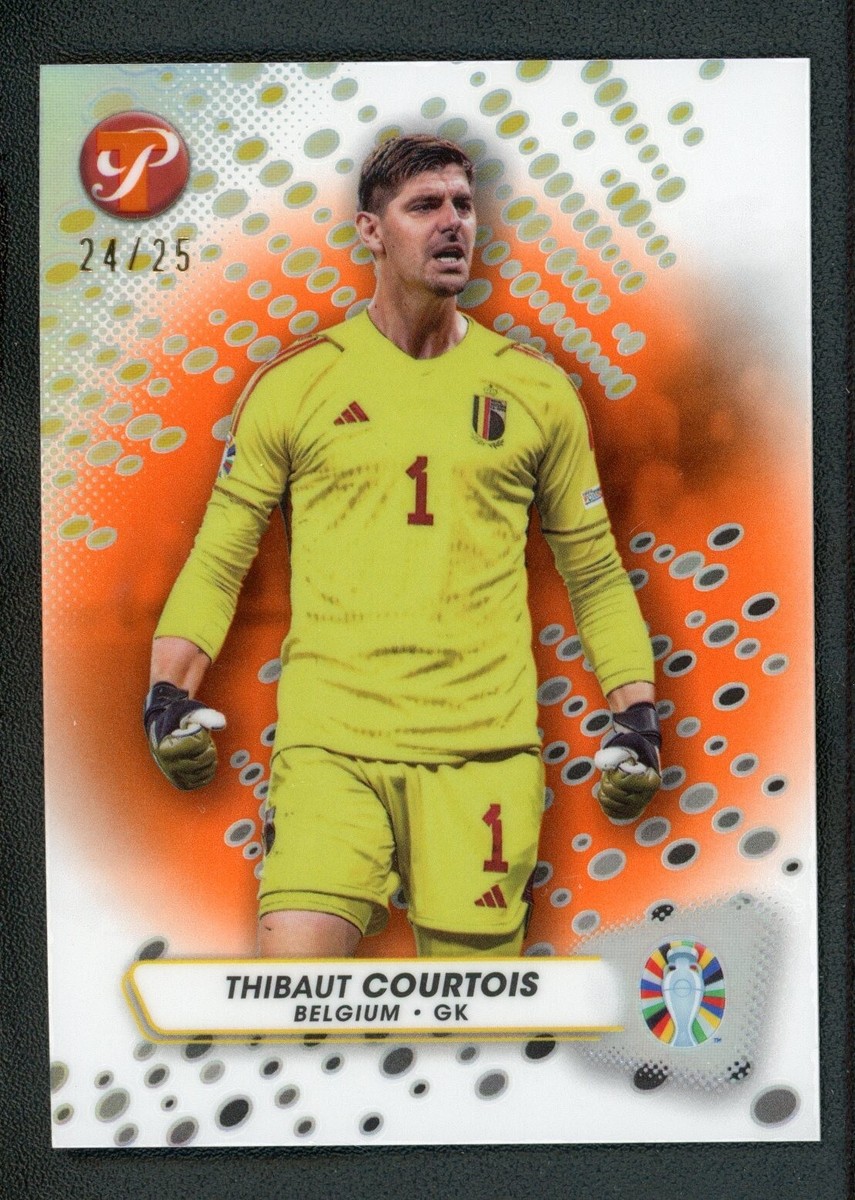 2023 THIBAUT COURTOIS 24/25 TOPPS ROAD TO UEFA EURO 2024 REFRACTOR