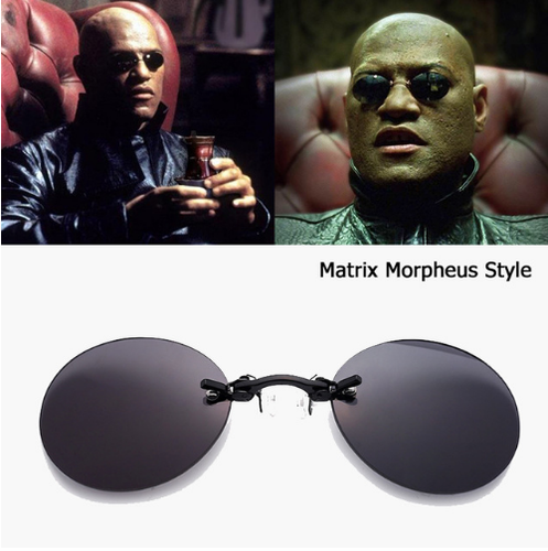 Morpheus Matrix film Occhiali da sole Naso Clip Morsetto in metallo senza  telaio [VIDEO] | eBay
