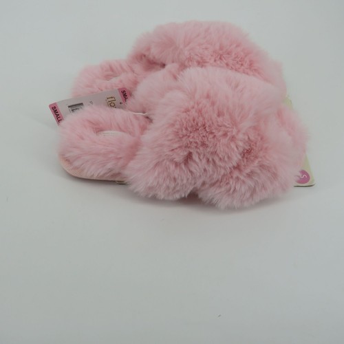 Flora By Flora Nikrooz Faux Fur Pink Crossband Womens Slippers S (5-6)... - Picture 5 of 6