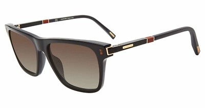 Chopard Sunglasses SCH312 700P Black Carbon Fiber Wood Polarized Grey Lens New