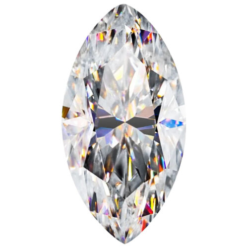 Loose Moissanite Gemstone Marquise Cut D/VVS1 Jewelry Making 0.05ct-3ct - Picture 1 of 6