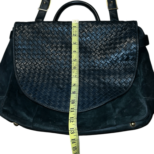Bottega Veneta Green Suede and Woven Leather Handbag - Picture 4 of 11