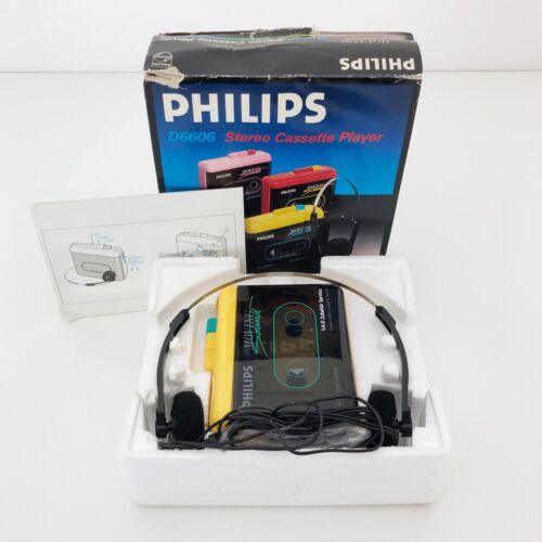 Philips D6606 Stereo Cassette Player Walkman Moving Sound Kassettenspieler OVP - Bild 1 von 12