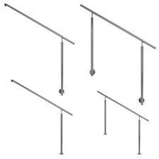 DOLLE Eingangsgeländer Edelstahl Handlauf Treppe Geländer Brüstung Außen 150 cm