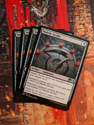 MTG Card : (4x) Malefic Scythe (Core 2021) 