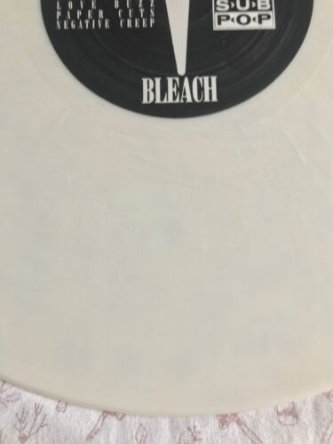 Nirvana Bleach near mint WHITE Vinyl LP Record First Album 9878700341 3 rare - Picture 11 of 24