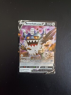 Pokemon Karte Galar Berserkatt V 129/196 EB11 Verlorener Ursprung DE NEU