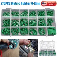 270Pcs/Set Metric Rubber O-Ring Washer Assortment Kit Gasket Automotive Seal BOX