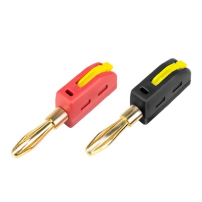 No Solder 4mm Banana Connector with 32A Capacity Ideal for Power System Testing
