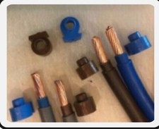 Push-on Smart Meter Cable Label Markers -Pack of  5 x Blue “N” and 5 x Brown “L”