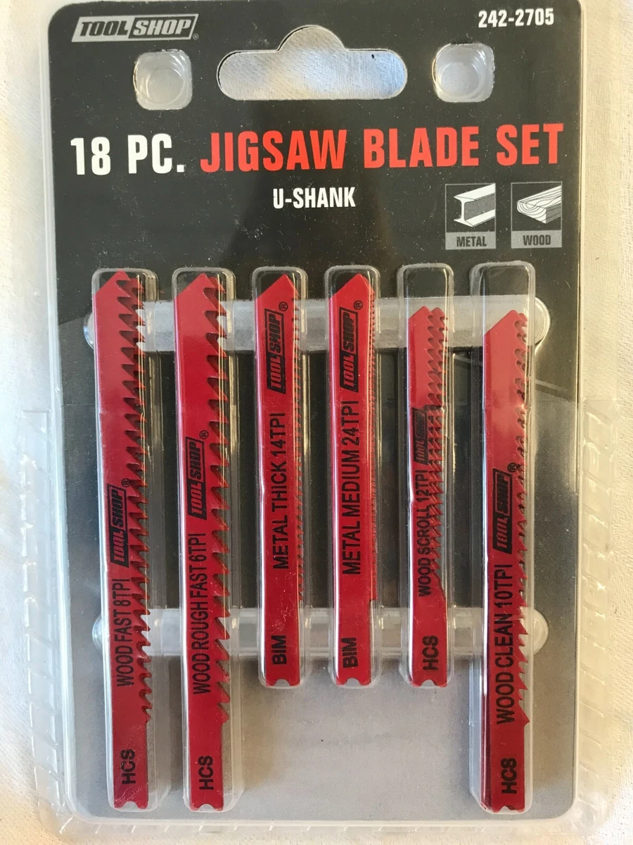Jig Saw New Blade Set Toolshop 18 Pieces New Old Stock