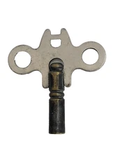CLOCK WINDING KEY Vintage Metal and Brass Clock Key