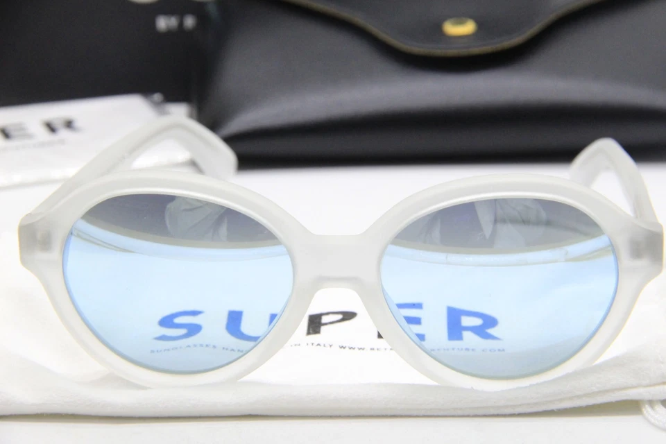 NUEVAS GAFAS DE SOL SUPER BY RETROSUPERFUTURE 3TK/1/C5/T BLANCAS AUTÉNTICAS CON ESTUCHE 54-18 Foto 2 de 3