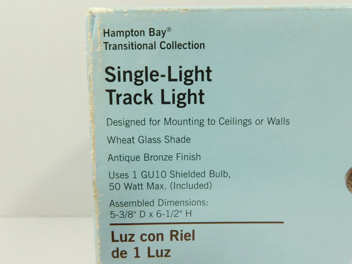Hampton Bay Halogen Track Light Fixture 749 528 Antique Bronze