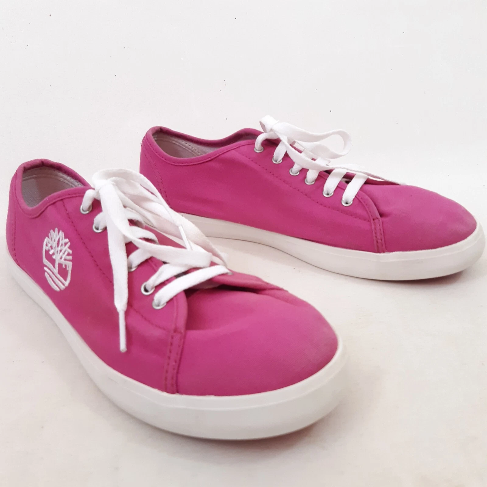 Timberland Junior Newport Bay scarpe da ginnastica in tela viola taglia UK 4 EUR 37