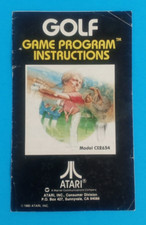 Atari 2600 Golf Instructions Manual