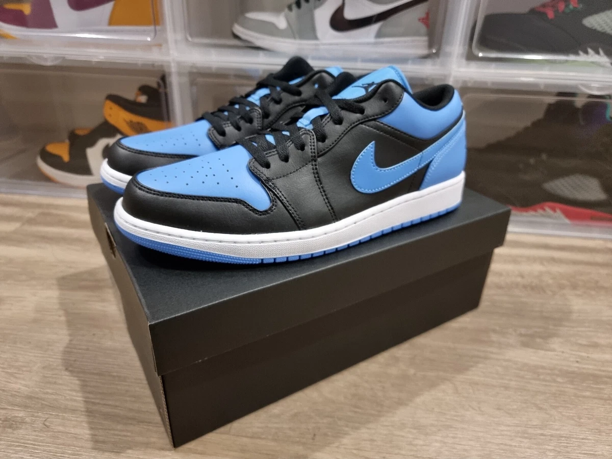 Size 11 - Jordan 1 Low Black University Blue. 553558-041. Brand New | eBay