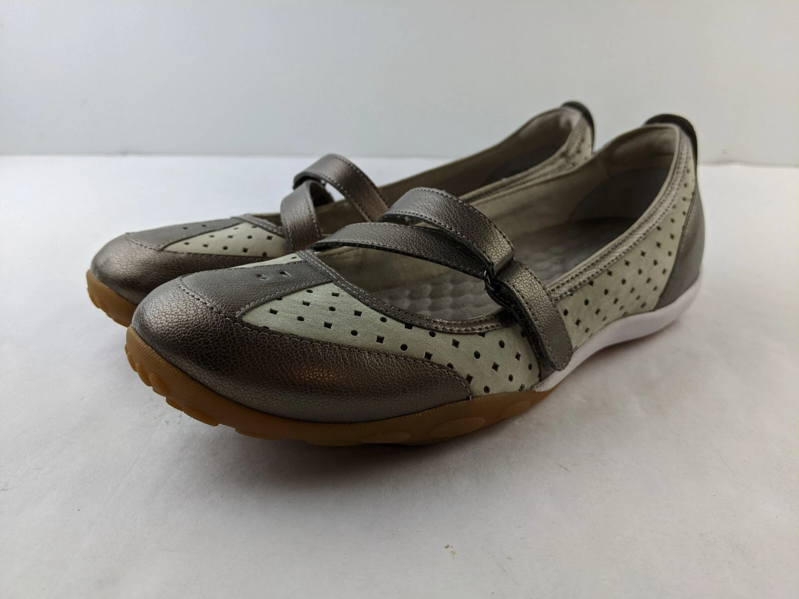 NUOVO sandalo Clarks Privo Mary Jane donna 8 M misto pelle comfort sportivo