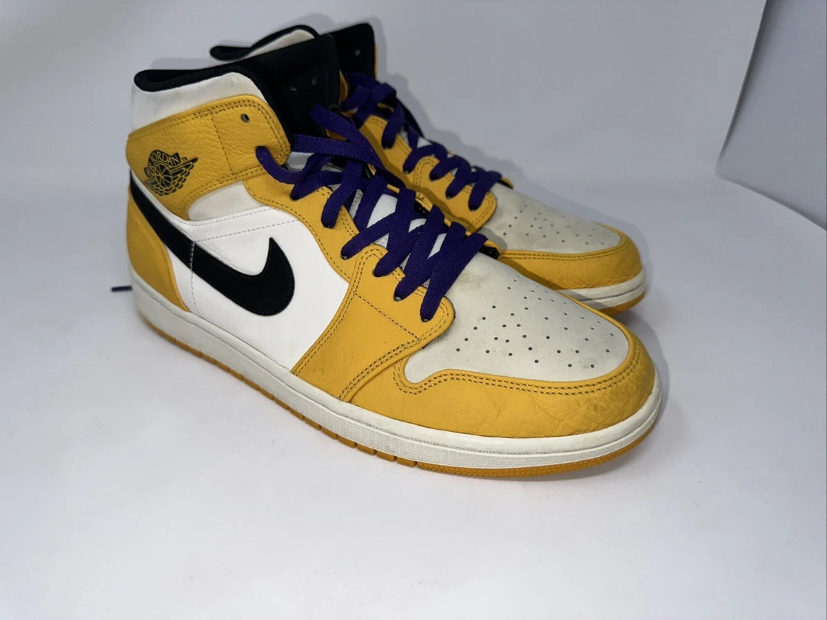 Air jordan 1 deals mid lakers 219