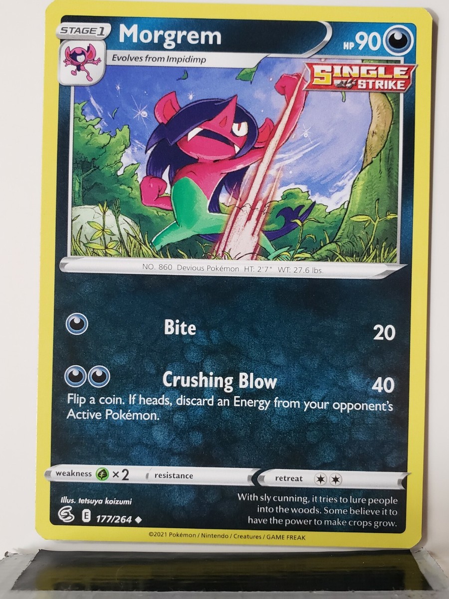 morgrem pokemon card value Morgrem 177/264 - NM / M
