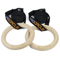 Procircle Wood Gymnastic Rings - Olympic Gym Rings With Adjustable Long Buckl... on sale Procircle Wood Gymnastic Rings - Olympic Gym Rings With Adjustable Long Buckl... on sale