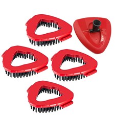 1-4 pcs Scrub Brush Mop Head Replacement for O Cedar System, Stiff Bristle Brush