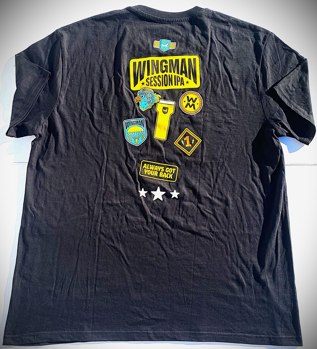 BrewDog Wingman T-Shirt - Small - Black - Brand New Style - Rare - 100percent Cotton image 9