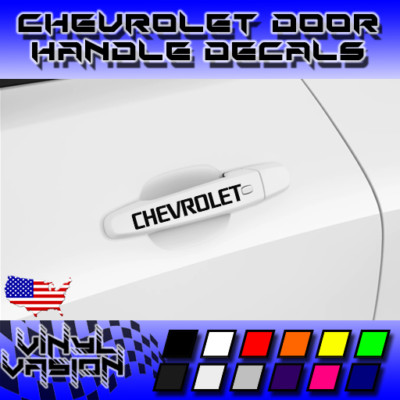 4x Door Handle Decal Sticker for Chevrolet Camaro Tahoe Monte Carlo Impala