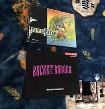 Nintendo NES Video Game Instruction Manual Lot of 2 HydLide  and Rocket Ranger