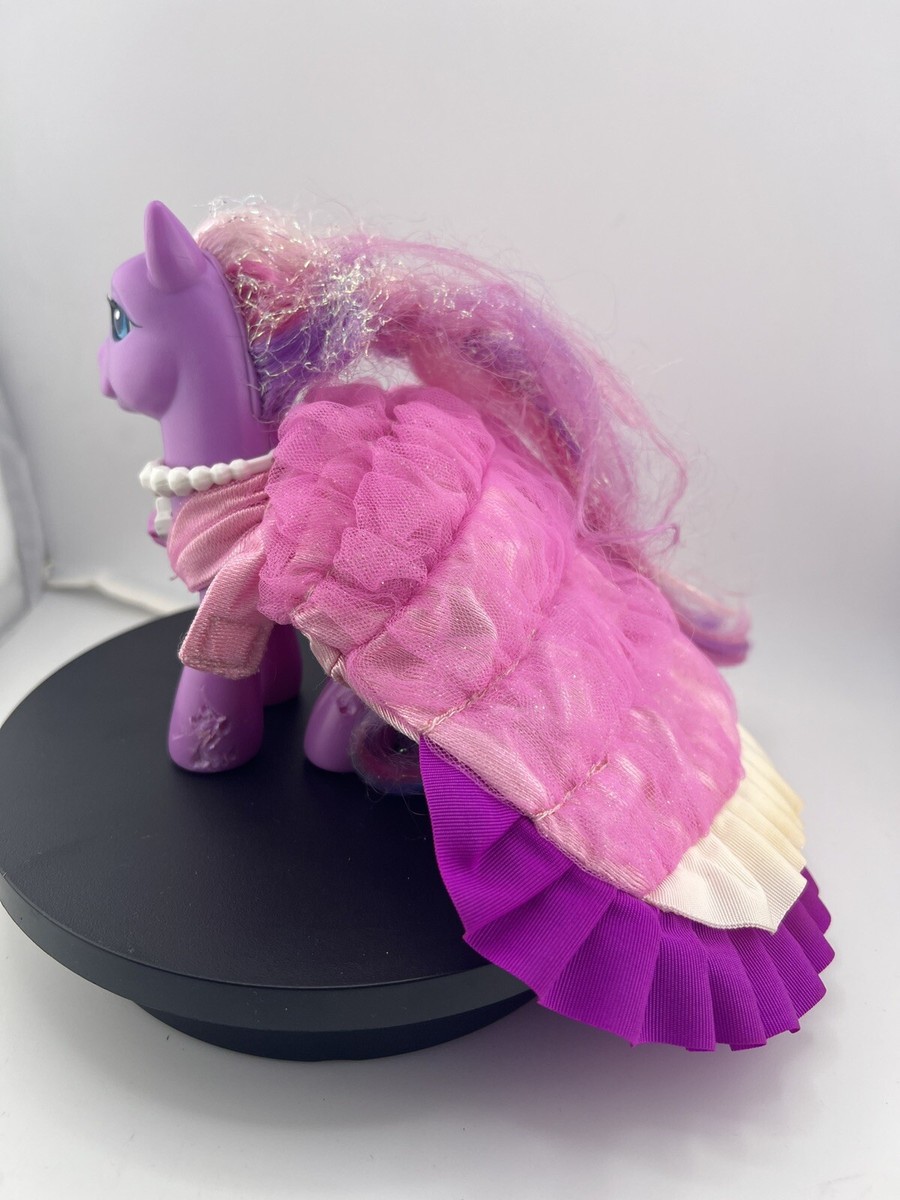 Rare 2006 My Little Pony G3 Purple LILY LIGHTLY Unicorn Eyes