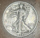 1933 - S * WALKING LIBERTY SILVER HALF DOLLAR * 50c US COIN * FINE SEMI KEY DATE