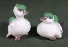 VINTAGE 50's cute KAY FINCH DUCK pair PEEP & JEEP mid-century CALIFORNIA pottery