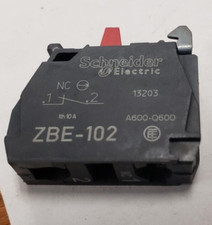 Schneider Electric ZBE-102  Harmony, 22mm Push Butto , contact block, 1 NC