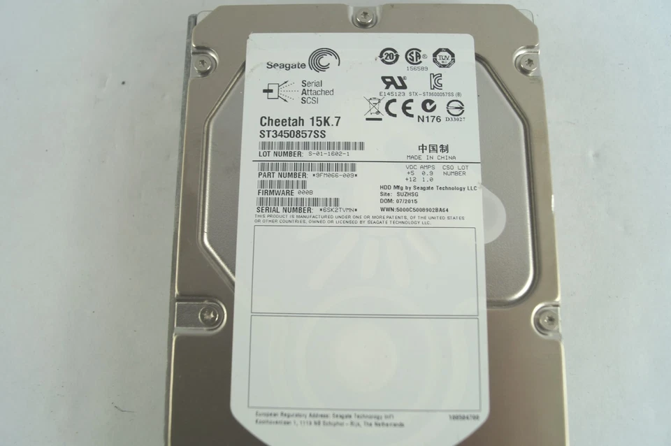 SeaGate Cheetah 15K.7 ST3450857SS 500GB HDD Hard Drive 9FM066-009 E132 - Image 2 of 4