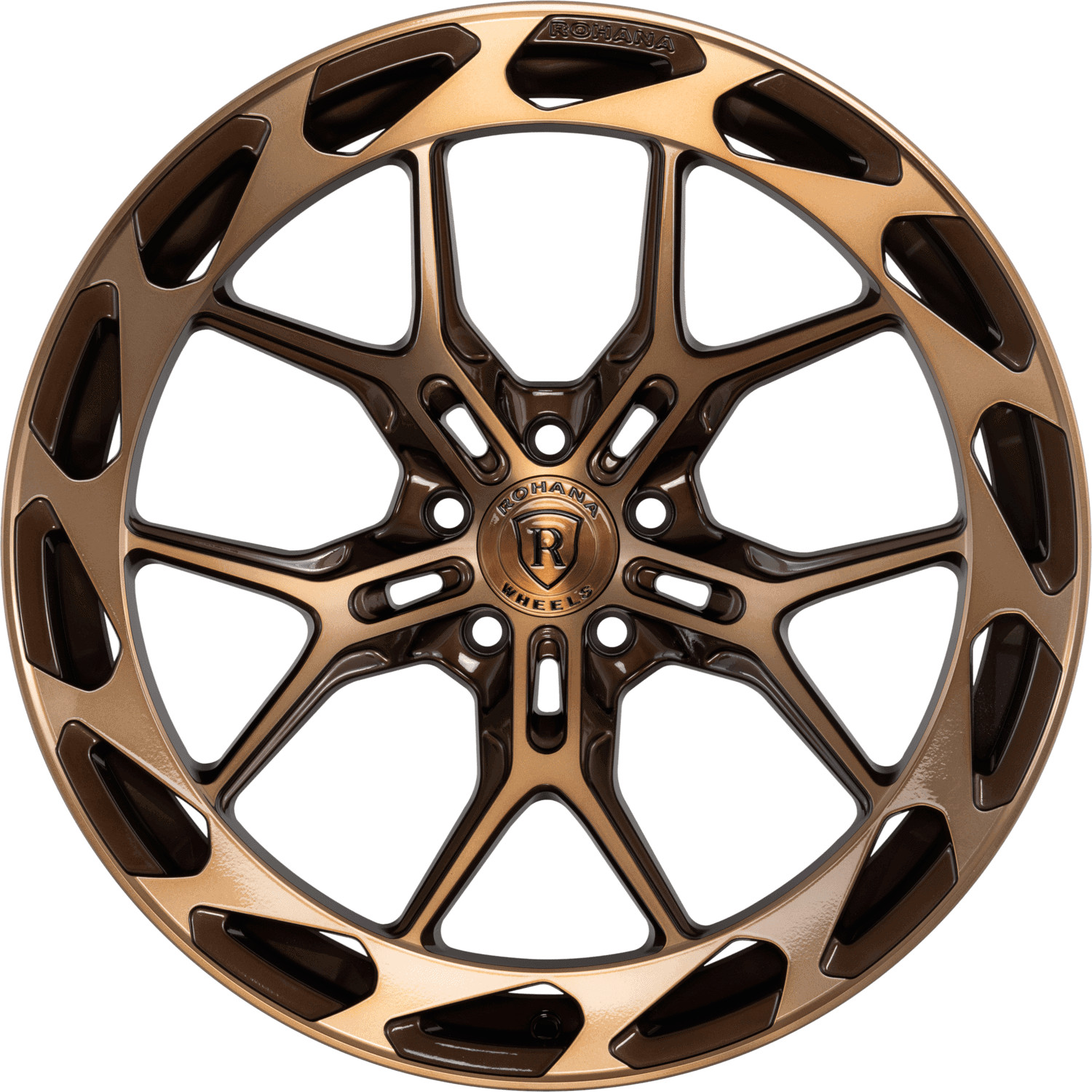 20” ROHANA RFX19 MACHINE BRONZE WHEELS RIMS FOR LAMBORGHINI GALARDO 20X9 & 20X11