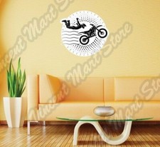 Moto Freestyle Motocross Bike Biker Extreme Wall Sticker Interior Decor 22"X22"